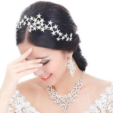 Crystal Star Tiara Crown Headband Hairpiece — Bedroom Accessories