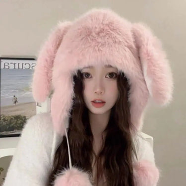 Kawaii Bunny Ears Plush Winter Hat — ABDL & Littles