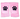 Pink padded knee pads with white paw print design pair front view on black background
