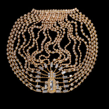 Crystal Chain Hair-Headpiece — Bedroom Accessories (view 3)