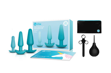 b-Vibe 7-Piece Anal Training & Education Set – Teal — BDSM Toys
