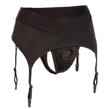 Elegant Thong with Garter Harness — Sissy Lingerie