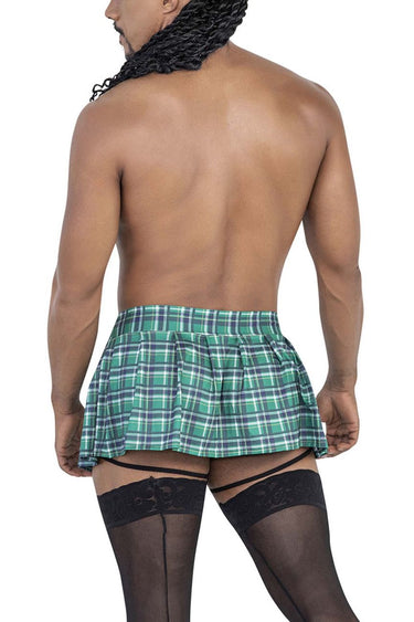 Plaid Green Garter Skirt