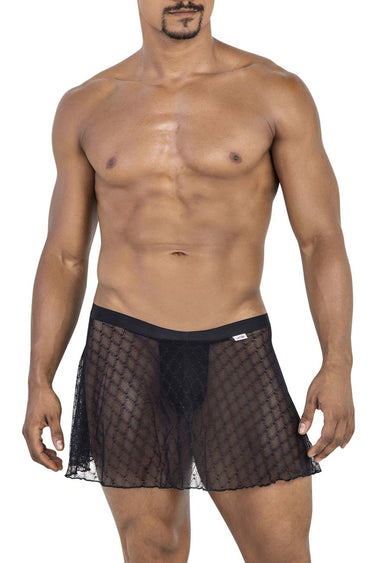 Men's Black Mesh Skirt — view 3