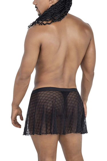 Men's Black Mesh Skirt — view 4