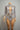 Sparkly Silver Crystal Rhinestone & Fringe Bodysuit Stage Performance Costume