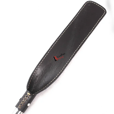 Real Cow Hide Belting Leather Paddle Slapper Lightweight and flexible with Steel Handle