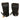 Lockable Restraint Bondage Paw Gloves | Black, Red & Purple &mdash; Pet Play Gear (view 2)