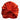Tomato red organic silk hair bonnet flat lay on white background.