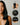 Before and after comparison showing model with curly hair transformed to straight sleek hair using silk bonnet.