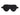Oversized black silk sleep eye mask front view on white background.