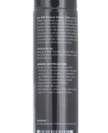 Pjur Original silicone personal lubricant 30ml bottle back label detail view.