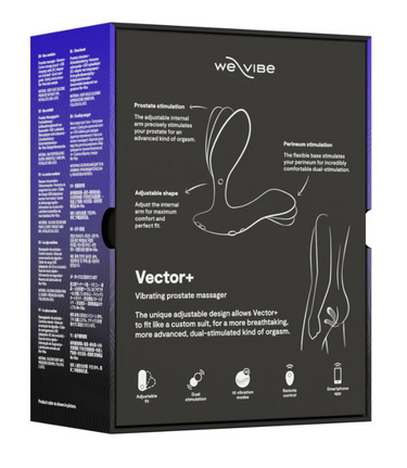 We-Vibe Vector + Dual Stimulation Prostate Massager - Black &mdash; Bedroom Accessories (view 2)
