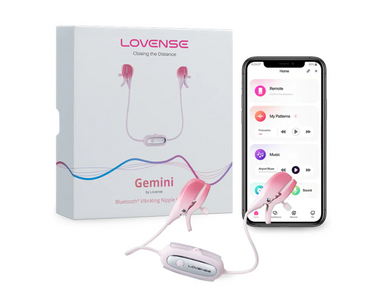 Lovense Gemini App-Controlled Vibrating Nipple Clamps &mdash; BDSM Toys (view 3)