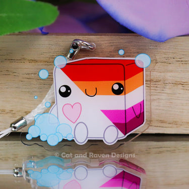 Soapy Buddy LGBTQ/Pride Flag Acrylic Keychain