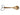 Engraved Wooden Spanking Strainer Spoon with Leather Wrist Strap &mdash; Impact Play