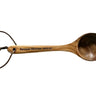 Engraved Wooden Spanking Ladle with Leather Wrist Strap &mdash; Impact Play