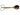 Engraved Wooden Spanking Ladle with Leather Wrist Strap &mdash; Impact Play