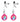 Adjustable Pink LED Light-Up Nipple Clamps