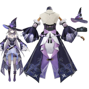 Gothic Herta Cosplay Dress – Fantasy Witch Lolita Costume Set