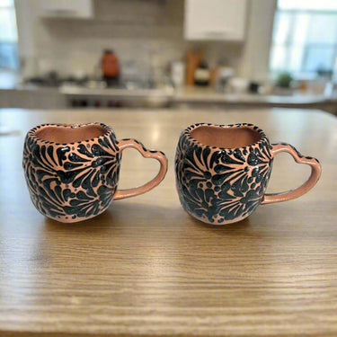 Talavera Heart Mug – Slightly Imperfect & Handmade &mdash; Bedroom Accessories (view 3)