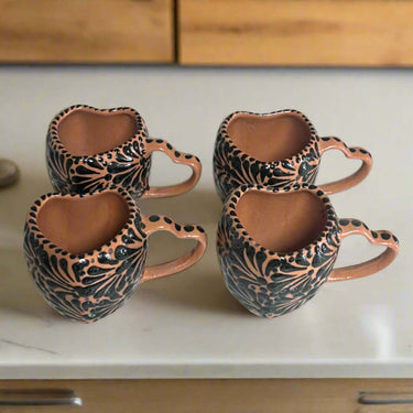 Talavera Heart Mug – Slightly Imperfect & Handmade &mdash; Bedroom Accessories (view 4)