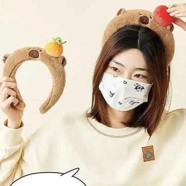 Cute Capybara Plush Headbands &mdash; ABDL & Littles (view 2)
