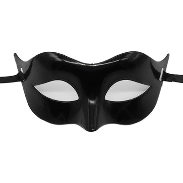 Masquerade Half Face Mask | Elegant Black & White Retro Design &mdash; Bedroom Accessories (view 2)