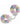 Heavy-Duty Fluffy Rainbow Handcuffs - Multicolor