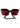 Rouge Anaconda Leather Adjustable Ankle Cuffs