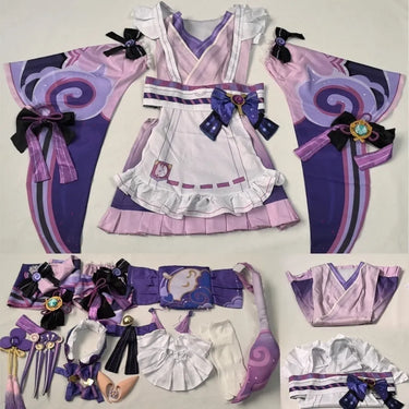 Genshin Yumemizuki Cosplay Kimono – Kawaii Fantasy Dress Set